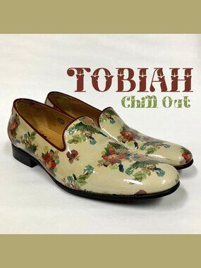 *GENTLY USED!* Fluevog 2020 Chill out TOBIAS, Floral, Size Men's 8.5 (W10.5)!